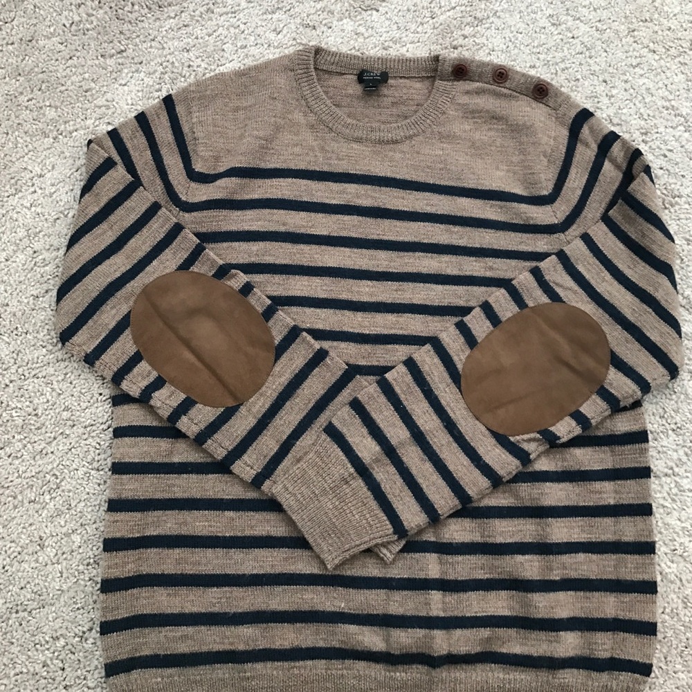JCREW elbow patch sweater