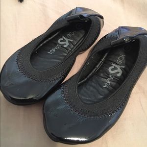 Yosi Samra black samara leather ballet flats