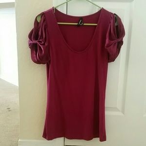Express burgundy shirt. Gently worn.