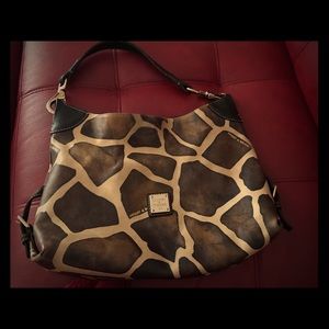 Dooney & Bourke large "giraffe" buckle bag
