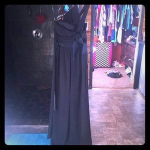 Black floor length dress