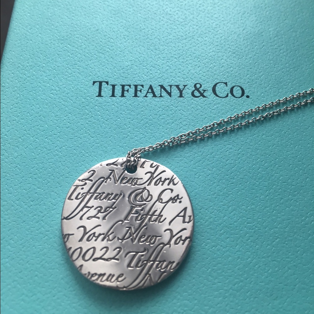 Tiffany Inspired Notes Pendant Necklace