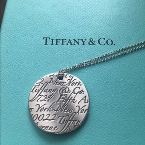 Tiffany Inspired Notes Pendant Necklace