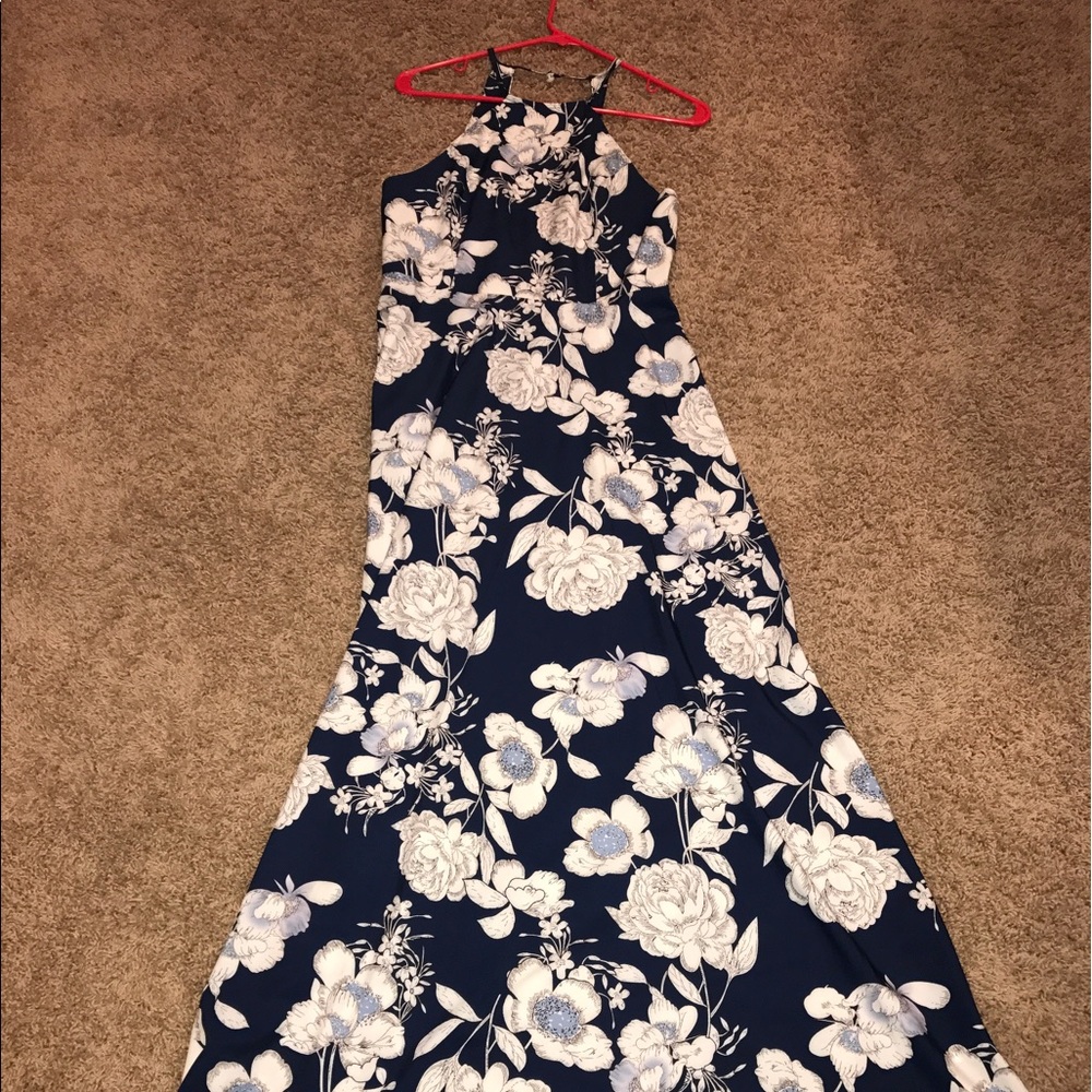 Blue floral Maxi Dress size M