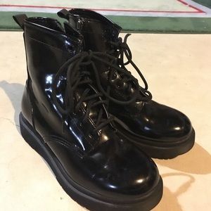 Black knock off doc martins