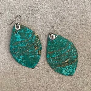 Silpada Patina Brass & Sterling Silver Earrings