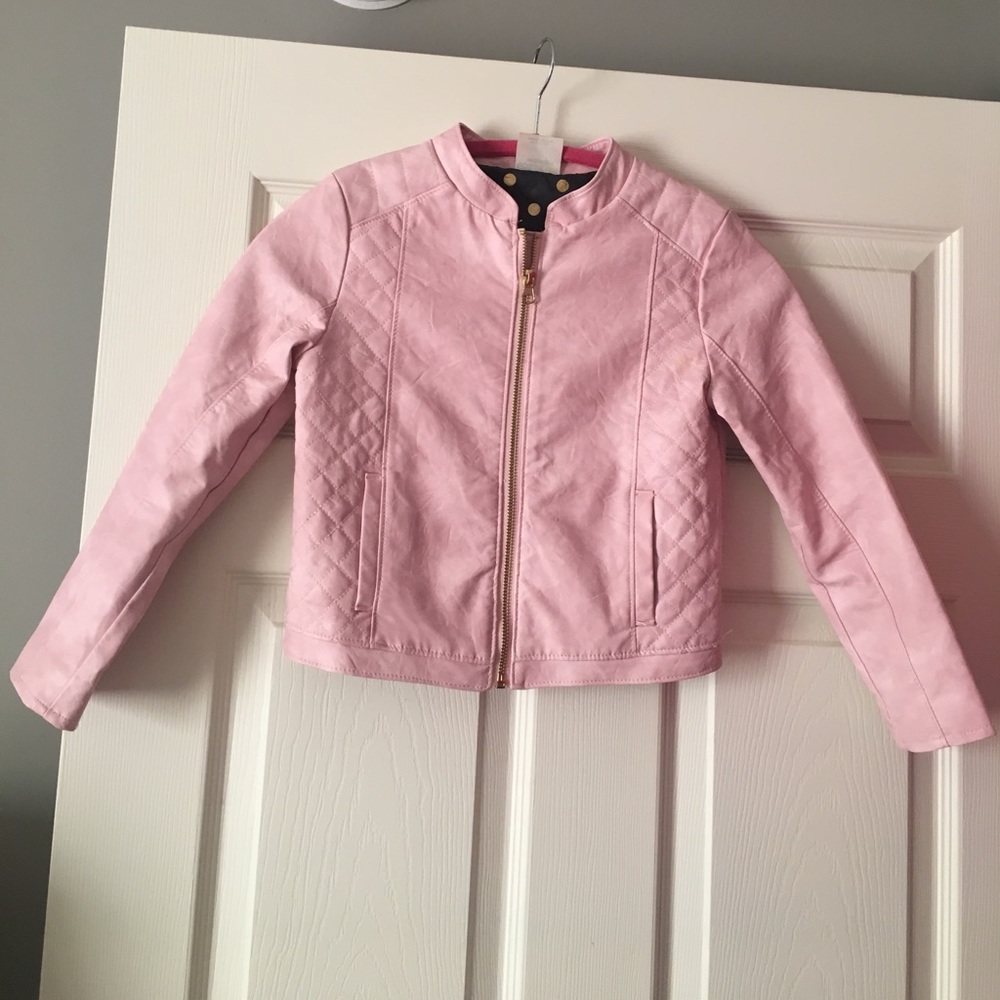 Oshkosh Leather Like Jacket with Gold Accents