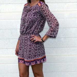 Adorable Purple Patterned Romper