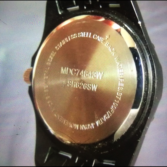 Black Metal Wristwatch MDC 74843W -Stainless Steel