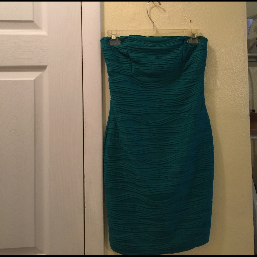 Strapless mini dress