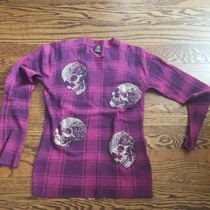 Cashmere sweater - paid with Diamante skulls