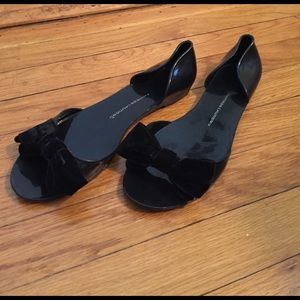 Chinese Laundry Black Peep Toe Flats