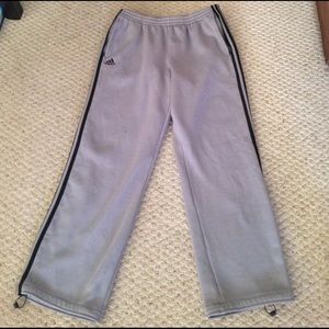 Adidas Fleece Lined Pants - L - Gray