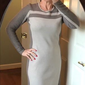 ATHLETA Small brown and tan sweater dress