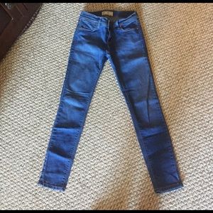 Free People denim stretch skinny jeans