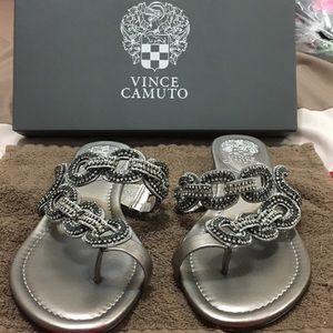 Vince Camuto steel Metallic sandals
