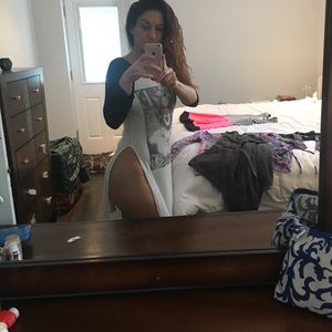 Marilyn Monroe long slit dress/ cover up