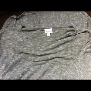 Medium Irma gray/waffle knit texture