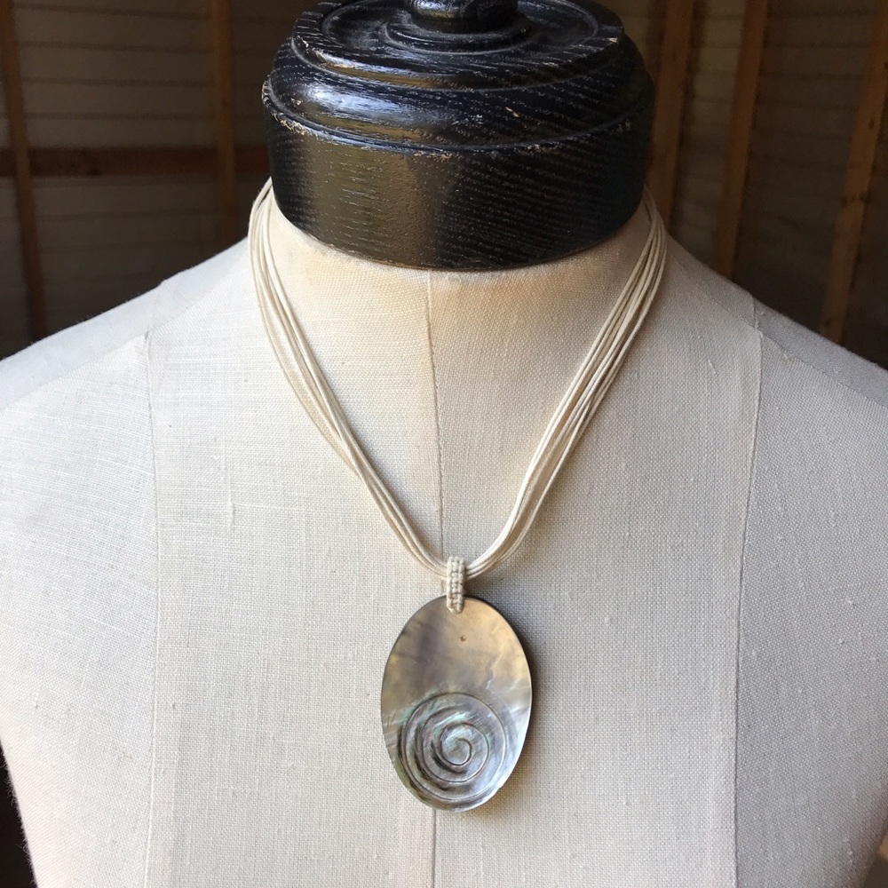 Abalone shell necklace