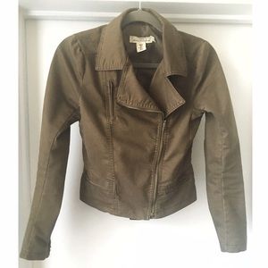 Green Moto Jacket