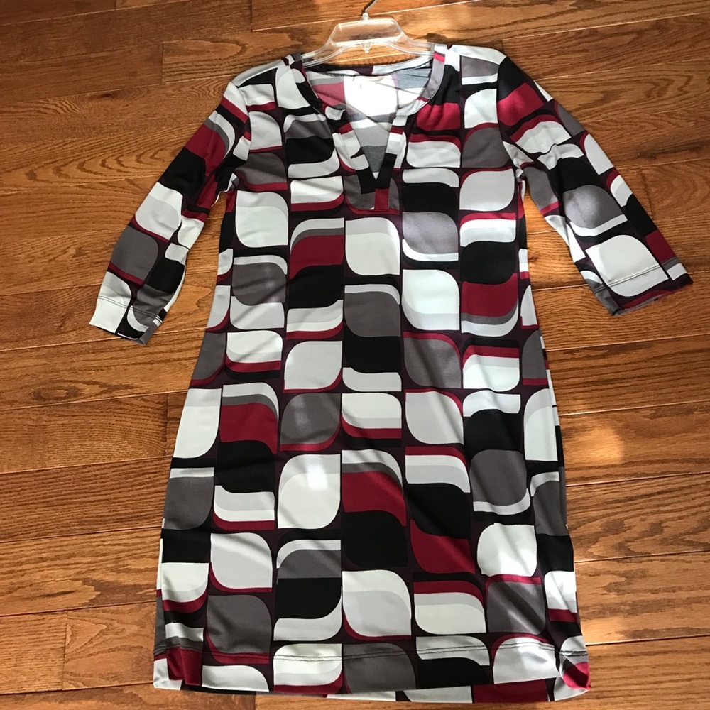 Banana Republic geometric dress sz M