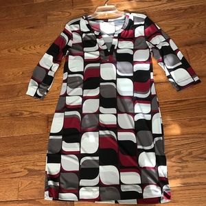 Banana Republic geometric dress sz M