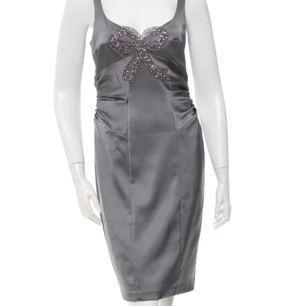 David Meister bow-detail dress