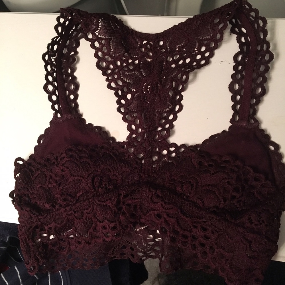 Maroon Racerback Bralette - Picture 3 of 3