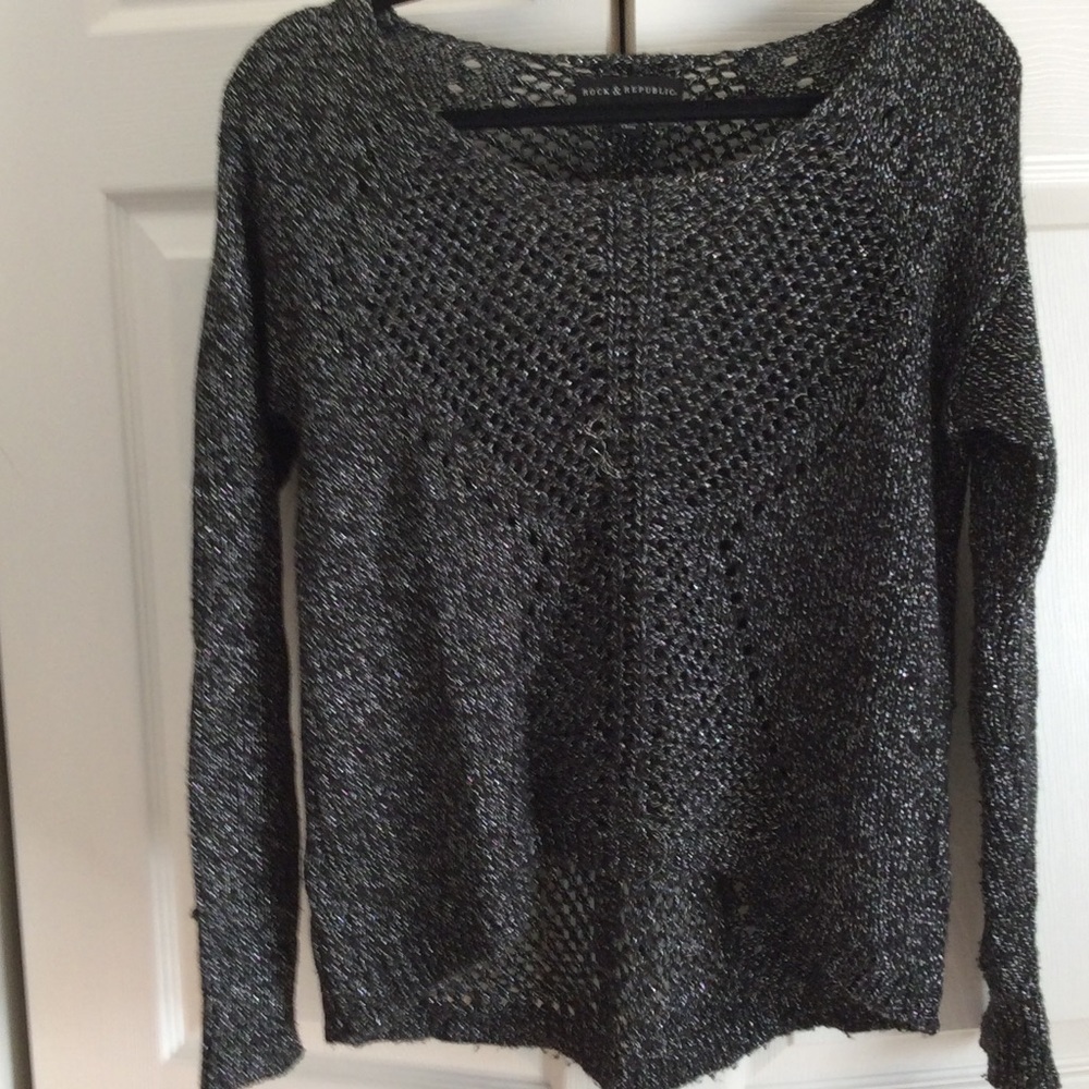 Sexy Rock & Republic black/silver sweater