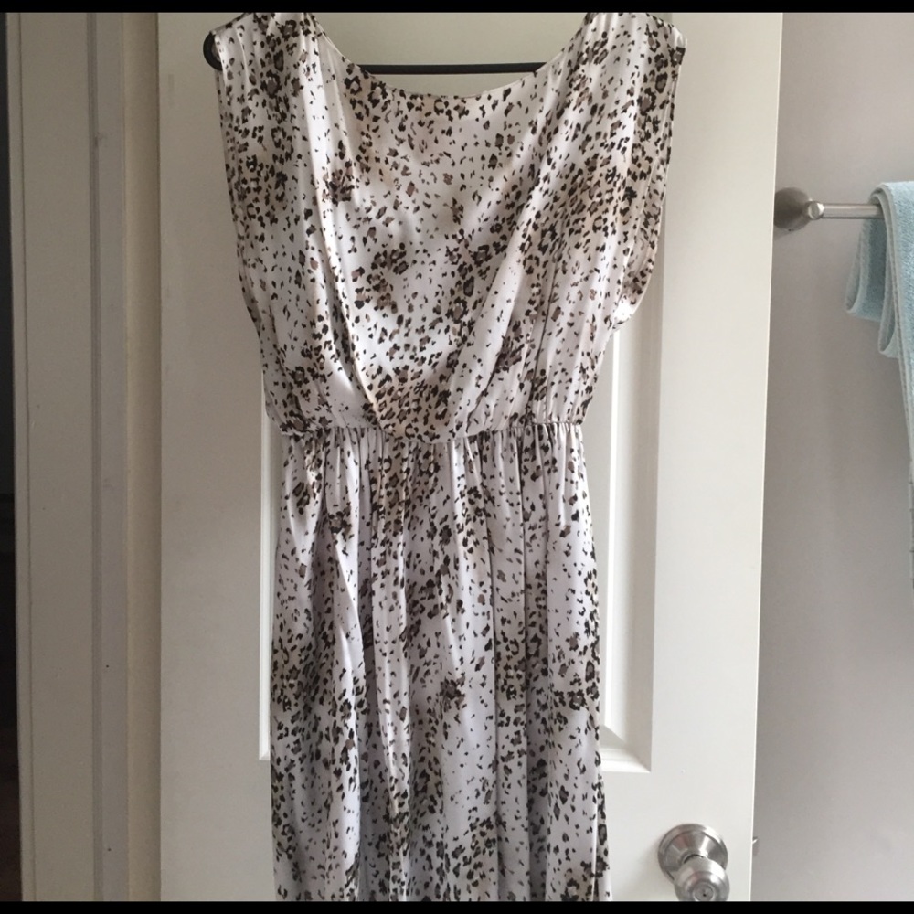 Alice + Olivia Genevieve Animal Print Silk Dress
