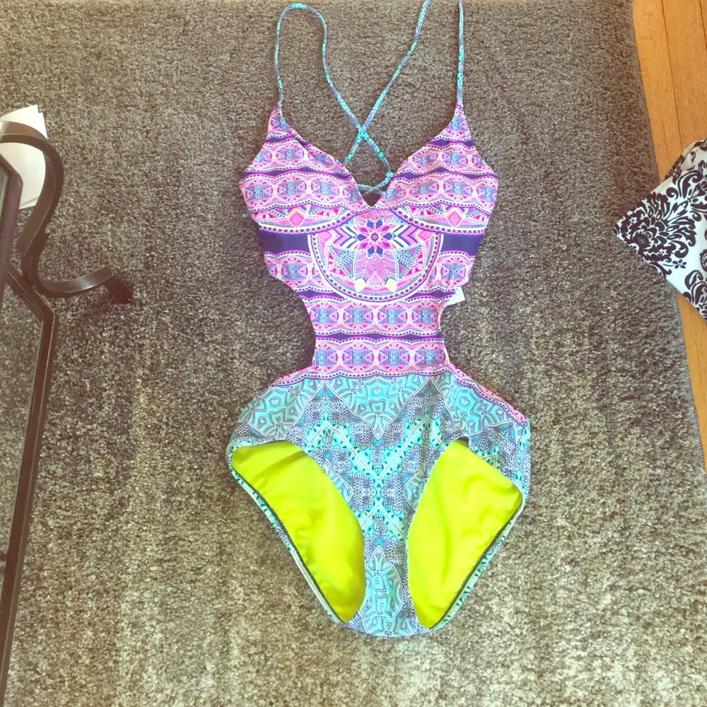 Jessica Simpson one piece bathing suit