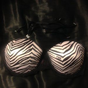Victoria Secret Pink Strapless Push Up Bra 34C