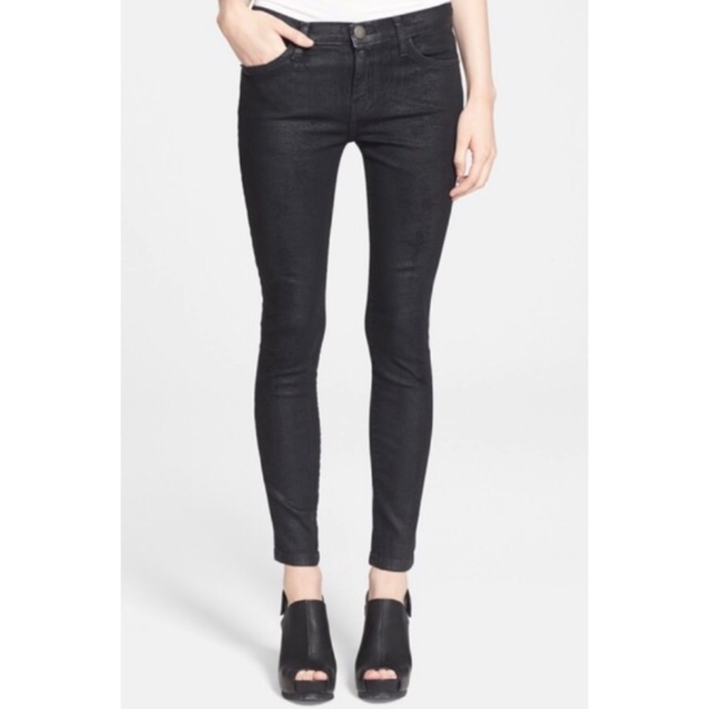 NWT Current/Elliott Skinny Jeans Black Sz 23 0