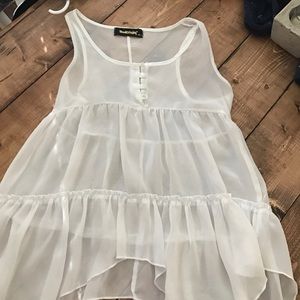 Sheer tank top