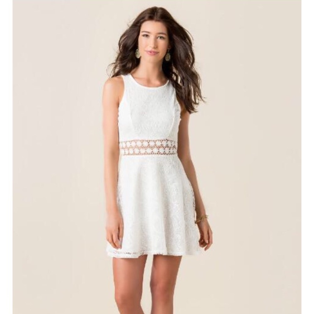 Francesca's Lace white dress