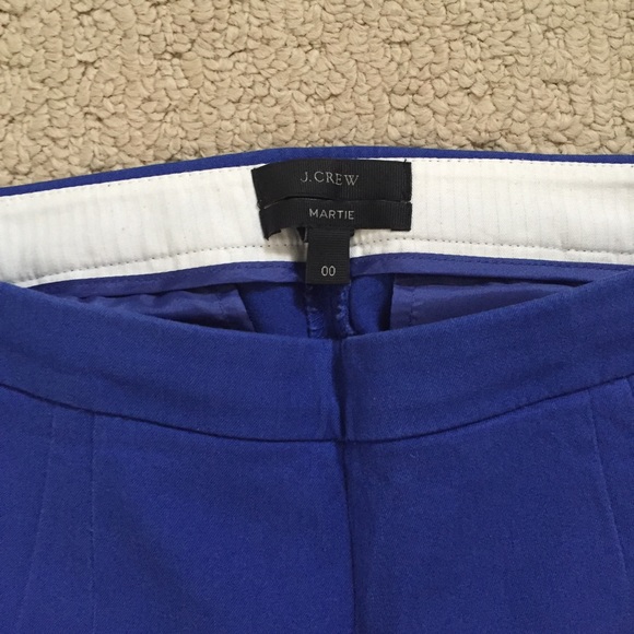 Royal Blue J.Crew Cropped Cotton Pants - Picture 2 of 2