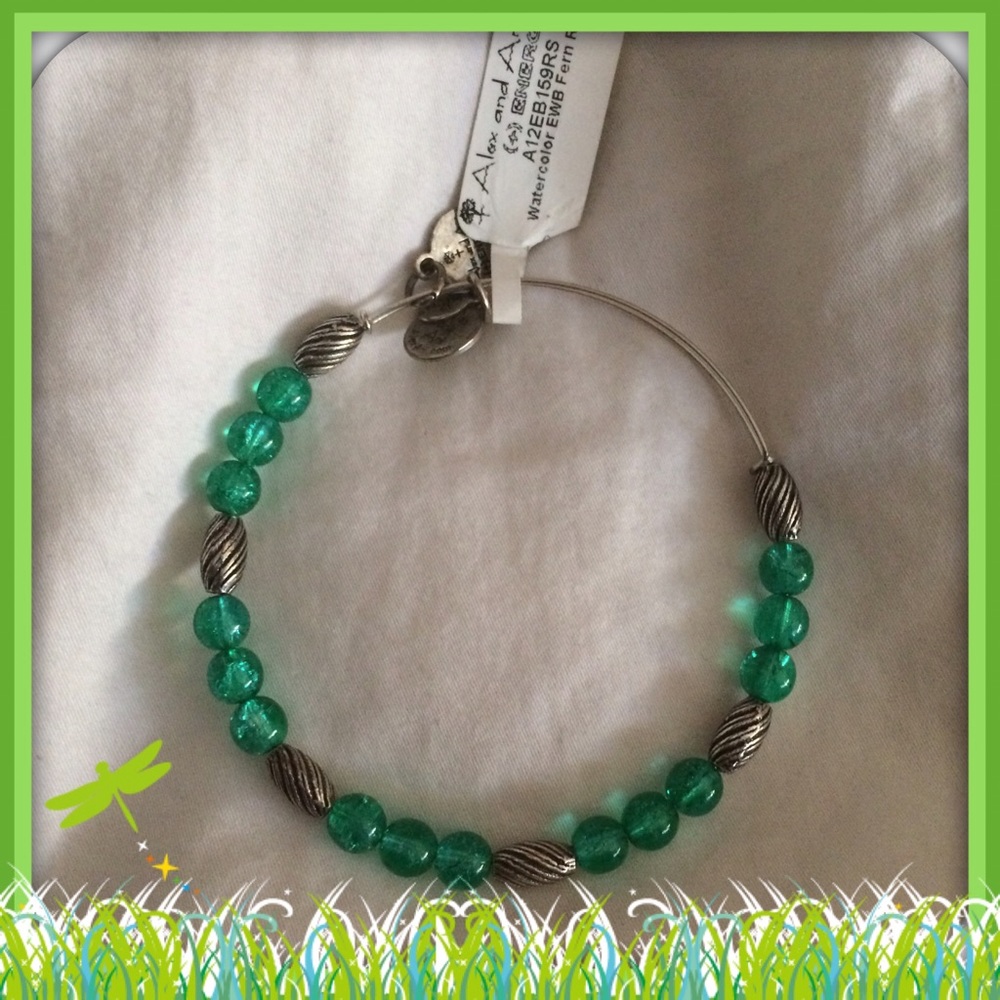 New Alex and Ani Fern watercolors in silver