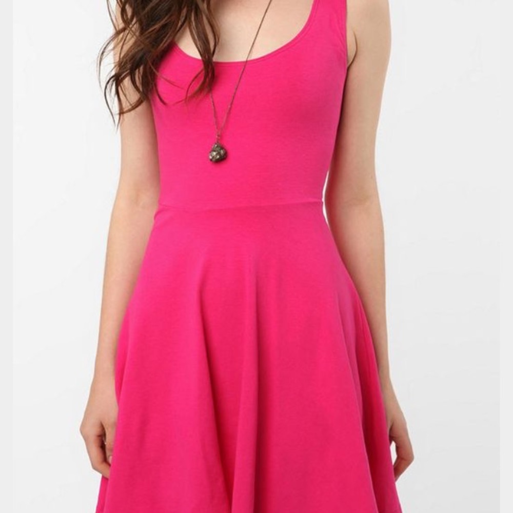 Urban outfitters hot pink skater dress!