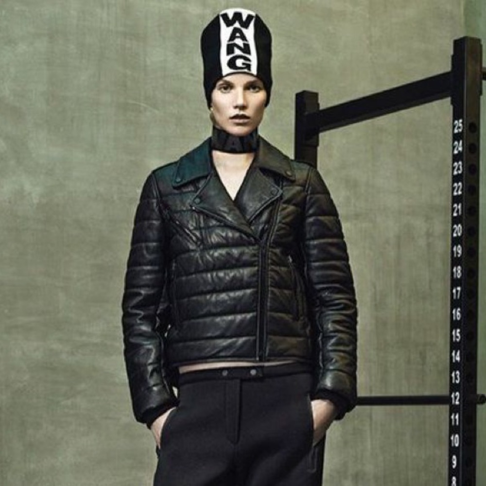 NWT Alexander Wang x H&M padded leather jacket