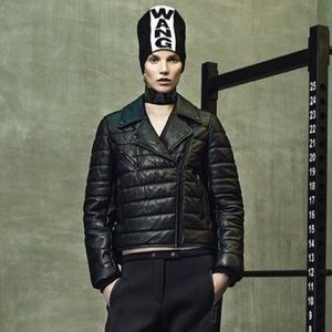 NWT Alexander Wang x H&M padded leather jacket