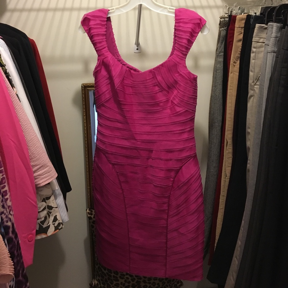 Theia Silk Evening Dress