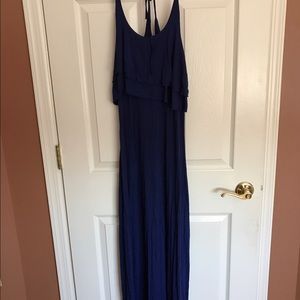 Navy blue maxi dress