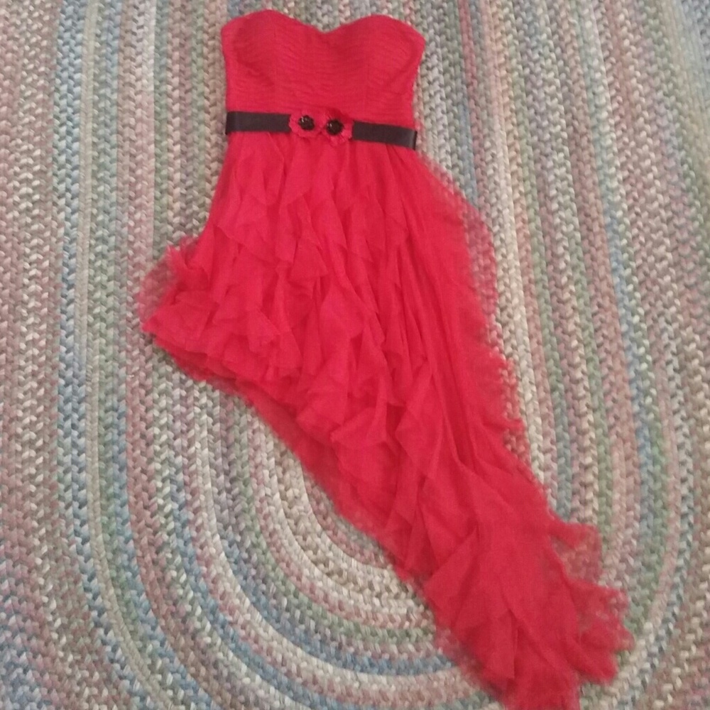 Blondie Nites Red and Black formal dress