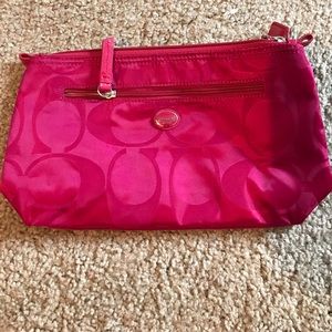 Authentic coach make up bag