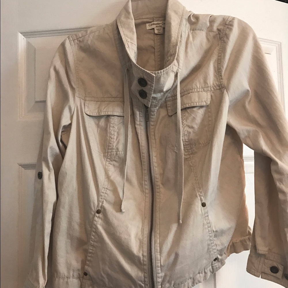 Coldwater Creek Tan Lightweight Jacket.