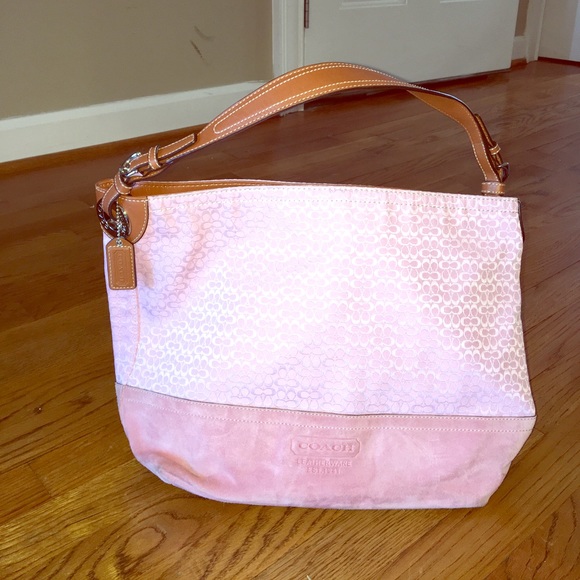 Coach Handbags - Pink coach shoulder bag