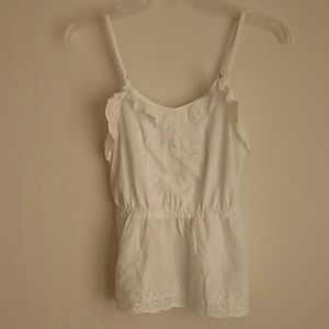EUC a?ropostale sexy white baby doll cami S/P