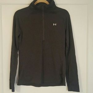 Gray Under Armour long sleeved 1/4 zip