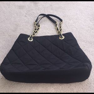 Talbots black quilted shoulder bag
