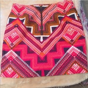 Aztec pink print skirt!